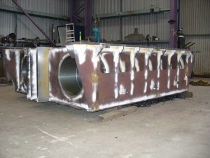 Heavy steel fabrication and testing