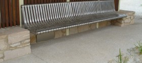 Wall Mounted Stainless Bench Seat